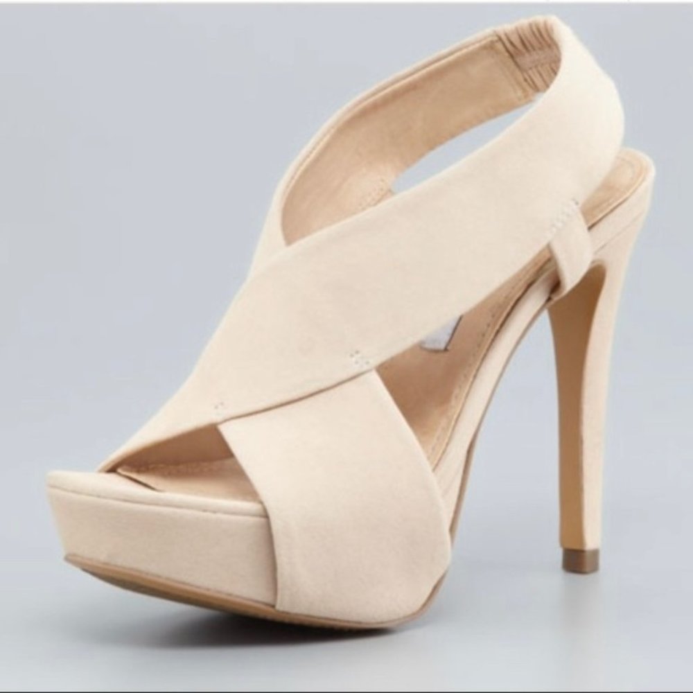 Diane Von Furstenberg Zia Crisscross Platform Heel